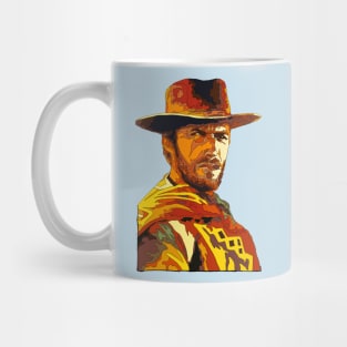 Clint Eastwood Pop Art Portrait Mug